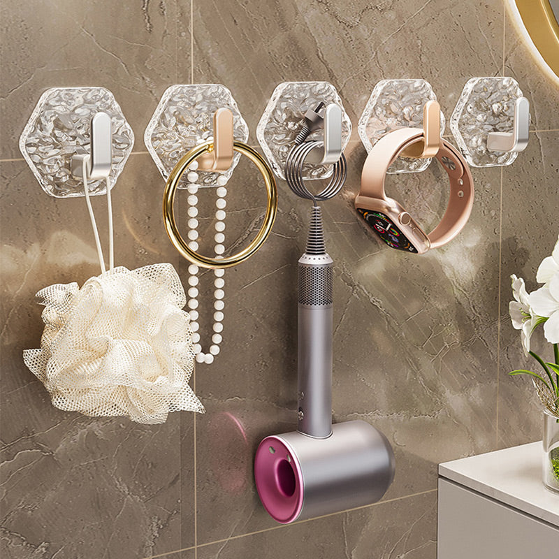 Punch-Free Ripple Wall Adhesive Hooks