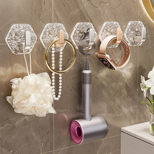 Punch-Free Ripple Wall Adhesive Hooks