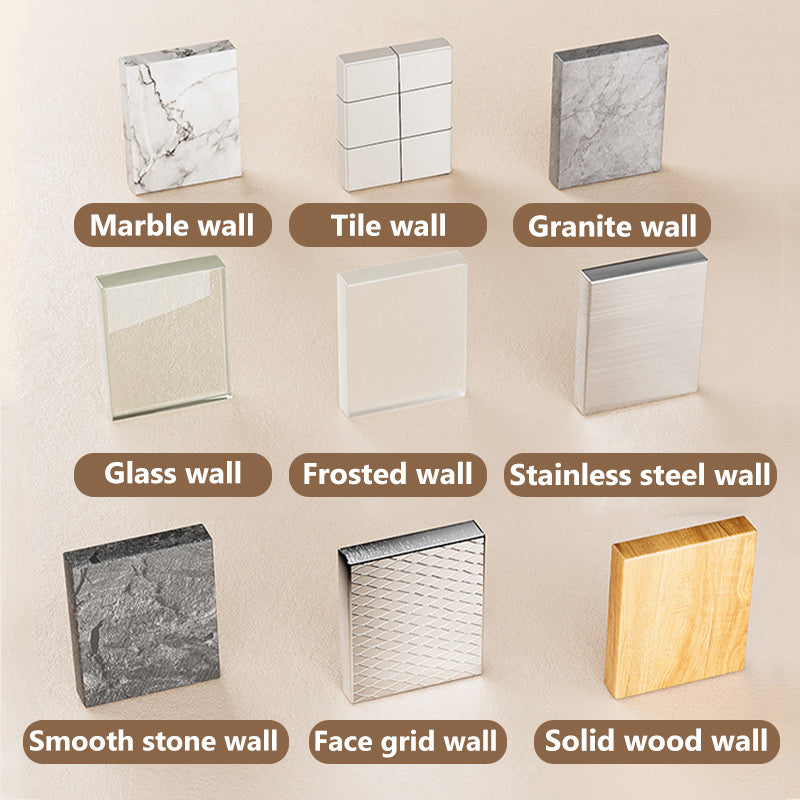 Punch-Free Ripple Wall Adhesive Hooks