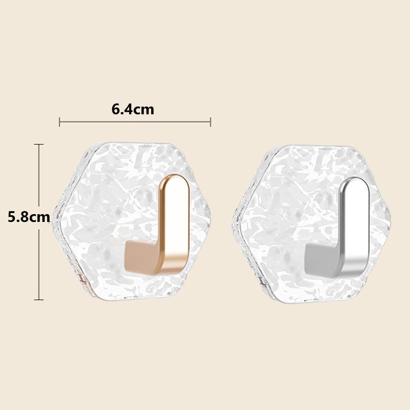 Punch-Free Ripple Wall Adhesive Hooks