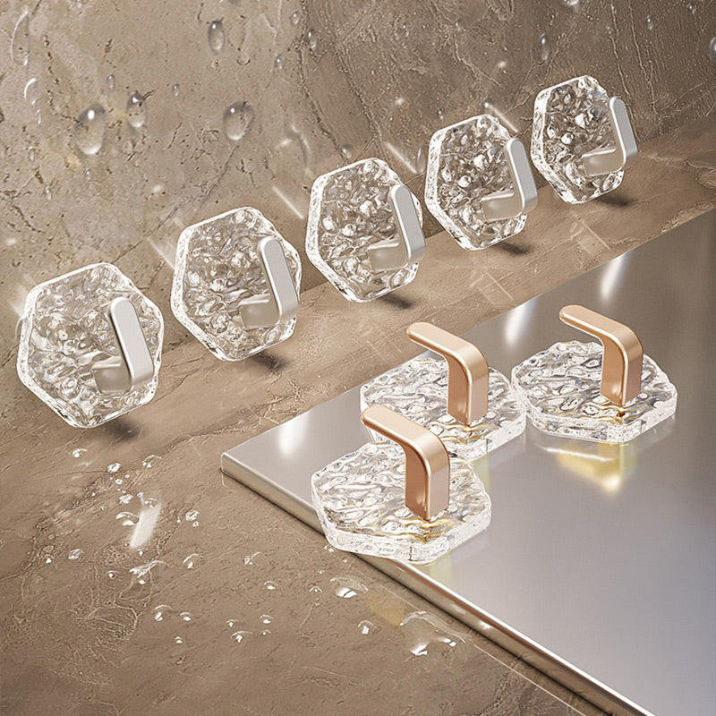 Punch-Free Ripple Wall Adhesive Hooks