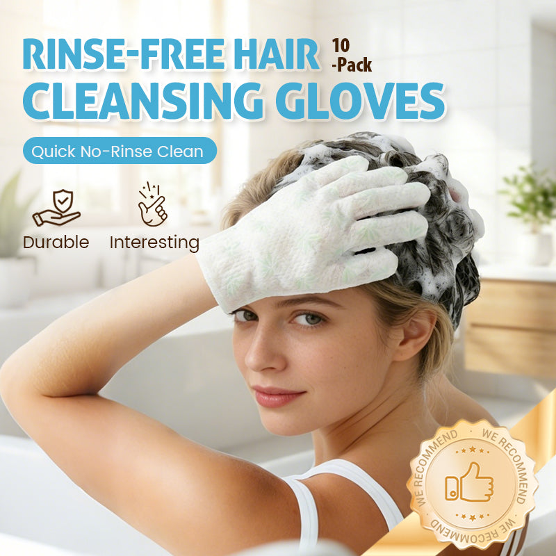 🧤Rinse-Free Hair Cleansing Gloves for Oil Control