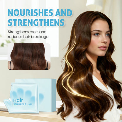 🧤Rinse-Free Hair Cleansing Gloves for Oil Control