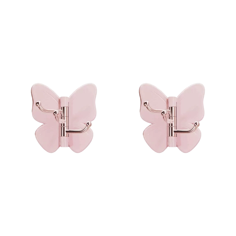 🦋Rotatable butterfly hook – no drilling needed, 3 arms for all your accessories, keeps everything organized