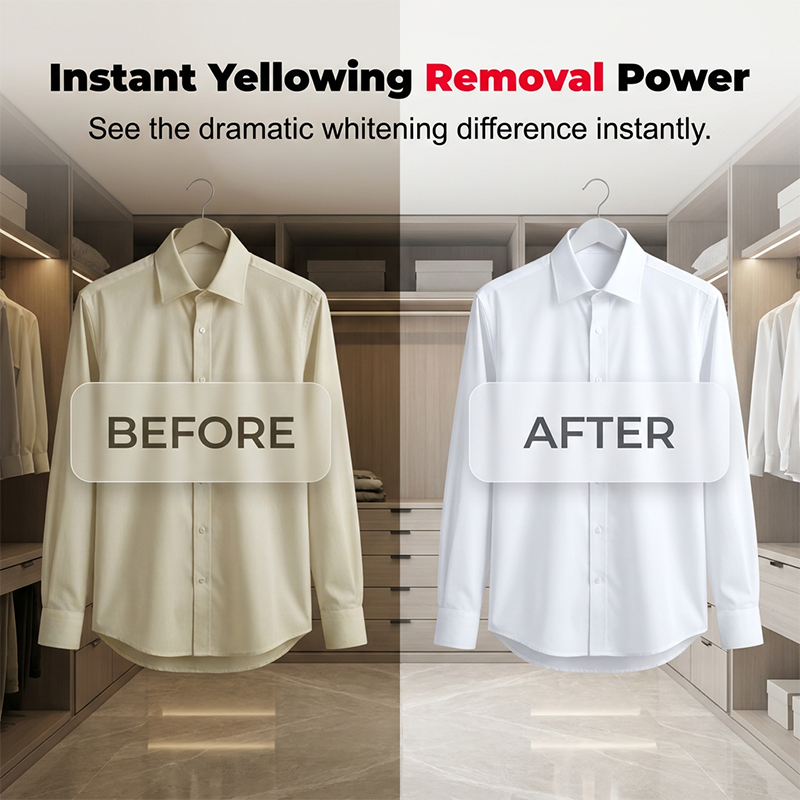 💥Deep Cleaning Laundry Whitening Sheets ✨Powerful Stain Remover Brightening Fabric Laundry Cleaning Sheets