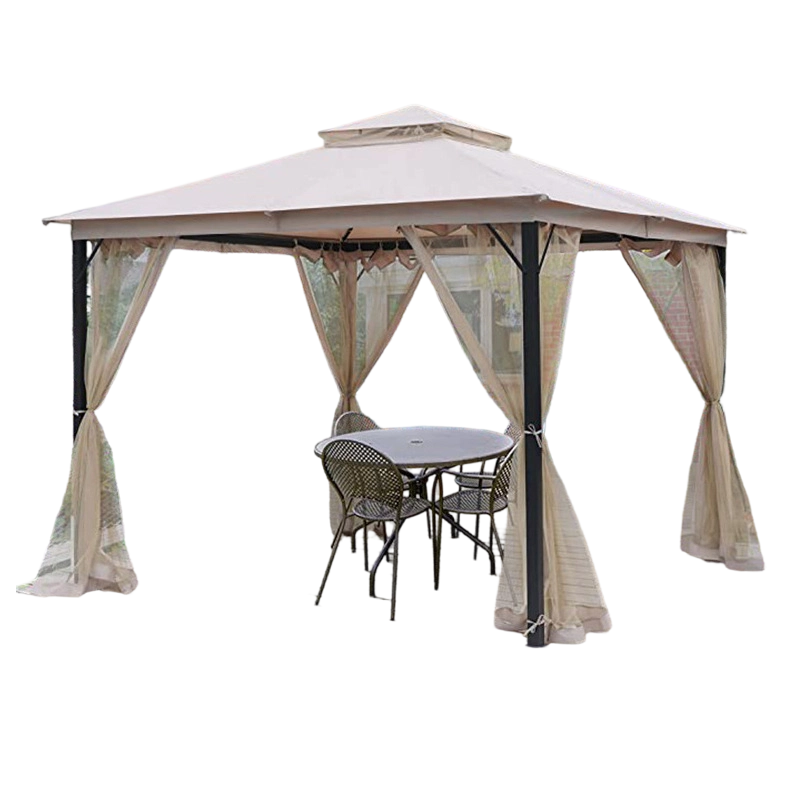 🌞Multifunctional garden parasol with mosquito net, windproof, rainproof, and provides sun protection