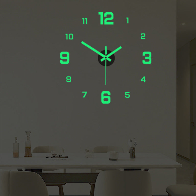 ⏰3D DIY Luminous Acrylic Wall Clock Set
