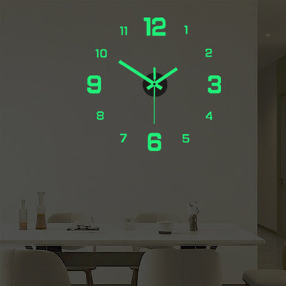 ⏰3D DIY Luminous Acrylic Wall Clock Set