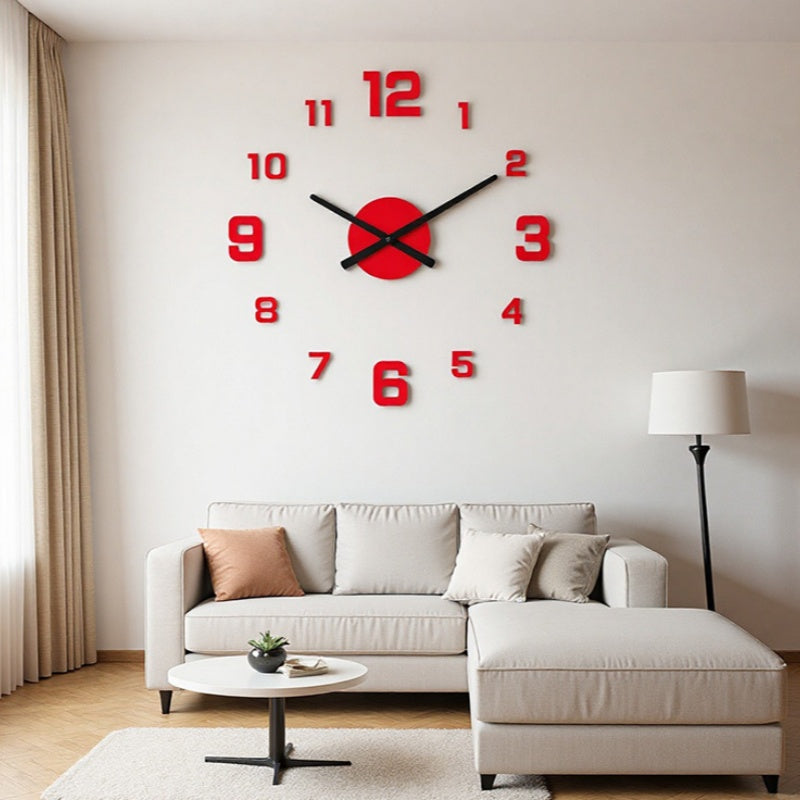 ⏰3D DIY Luminous Acrylic Wall Clock Set