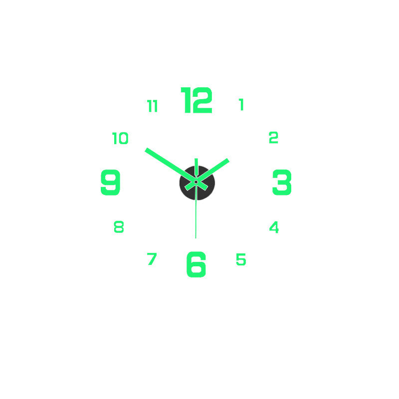 ⏰3D DIY Luminous Acrylic Wall Clock Set