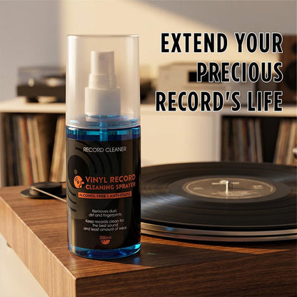 💥Anti-Static Vinyl Record Cleaning Spray – Dust Removal, Alcohol-Free, Easy Mist