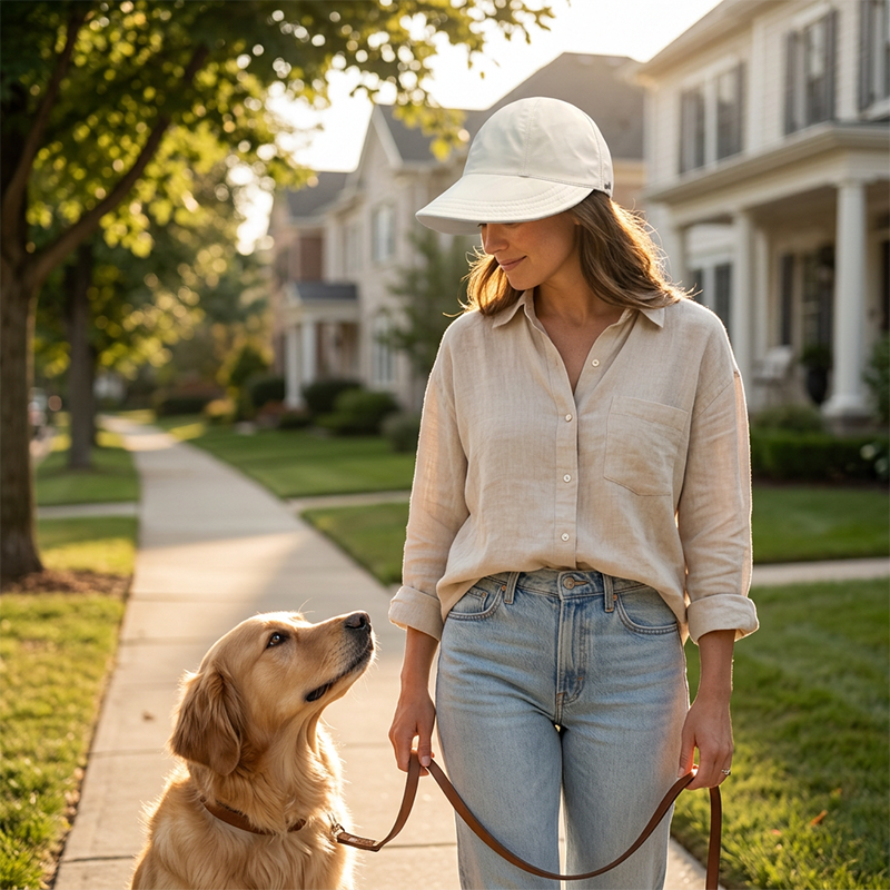 👒☀️Women Breathable Ponytail Sun Hat, Wide Brim Adjustable UV Protection Outdoor Visor Cap