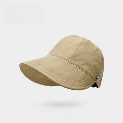 👒☀️Women Breathable Ponytail Sun Hat, Wide Brim Adjustable UV Protection Outdoor Visor Cap