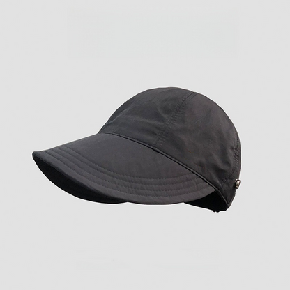 👒☀️Women Breathable Ponytail Sun Hat, Wide Brim Adjustable UV Protection Outdoor Visor Cap