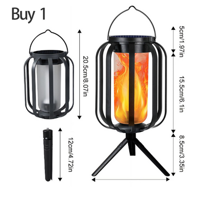 🏮☀️ Solar Flickering Flame Lantern – Waterproof & auto-on – Realistic warm glow, perfect for patios, gardens or pathways – no wiring needed 🌙
