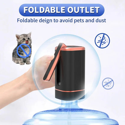 Automatic dispenser pump – multifunctional, silent & perfect for home, office, summer cottage & camping, fits most standard bottles
