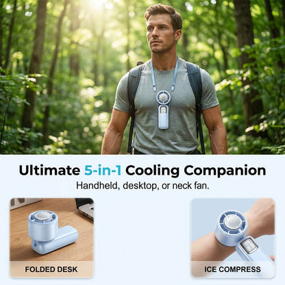 ❄️Foldable Handheld Cooling Fan with LED Display