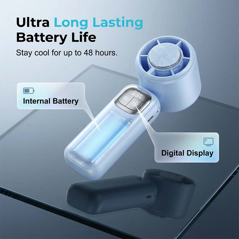 ❄️Foldable Handheld Cooling Fan with LED Display