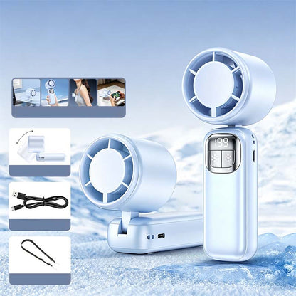 ❄️Foldable Handheld Cooling Fan with LED Display