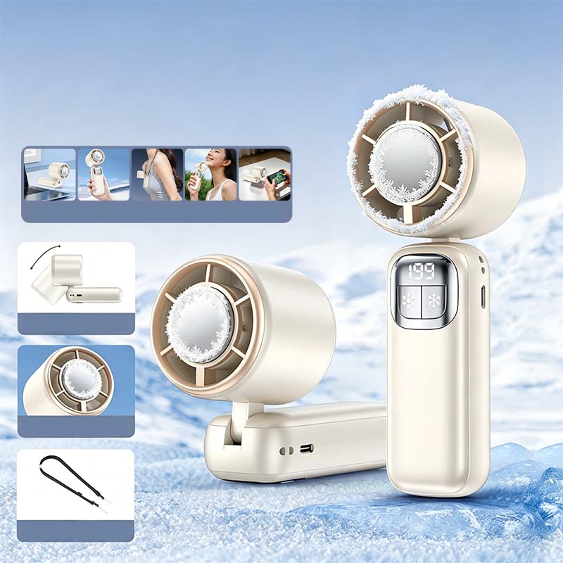 ❄️Foldable Handheld Cooling Fan with LED Display