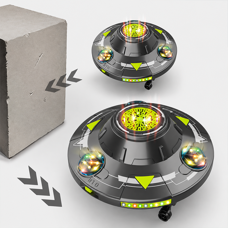 🛸 SMART ROTATING UFO BUBBLE MACHINE — 360° Auto-Rotation | Rechargeable | RGB Lights & Remote