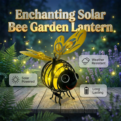 🌞🌜Hanging Solar Bee Light – Warm Amber Glow, Flicker-Free, Perfect for Garden Parties, Camping, or Kids’ Rooms – Spread Joy Day and Night