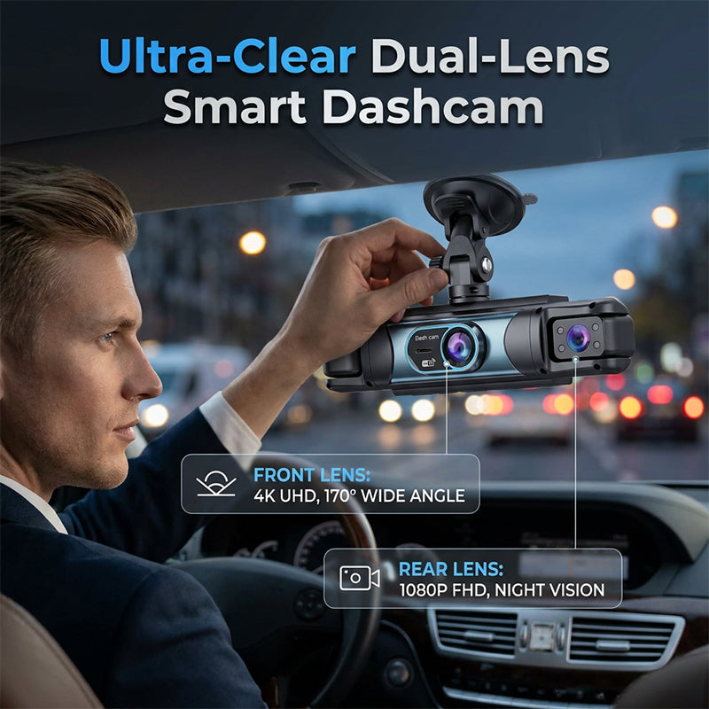 📹🚗 1080P Full HD Multi-Lens WiFi Car Dashcam