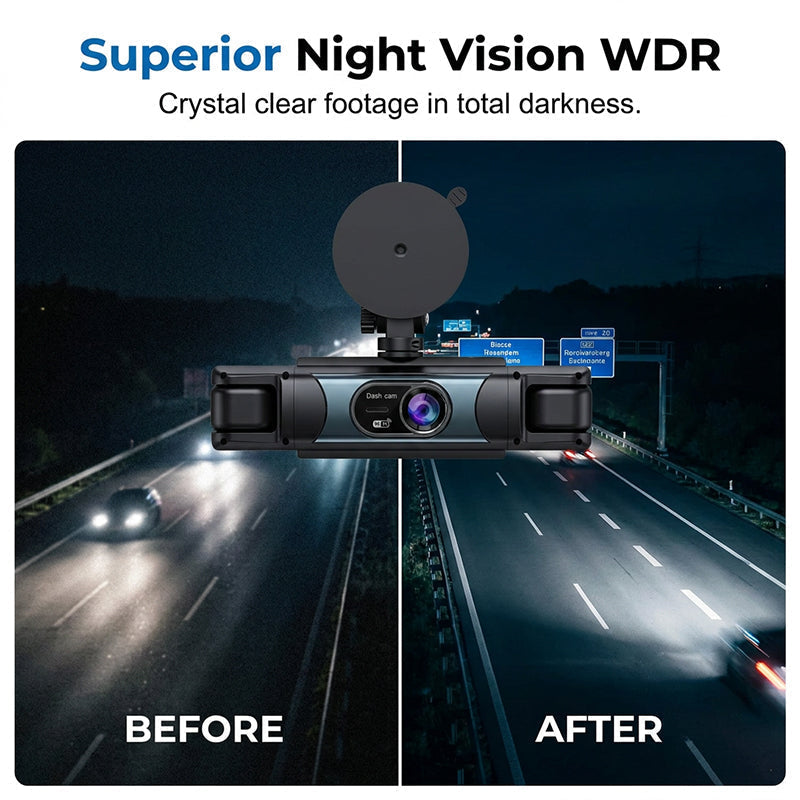 📹🚗 1080P Full HD Multi-Lens WiFi Car Dashcam