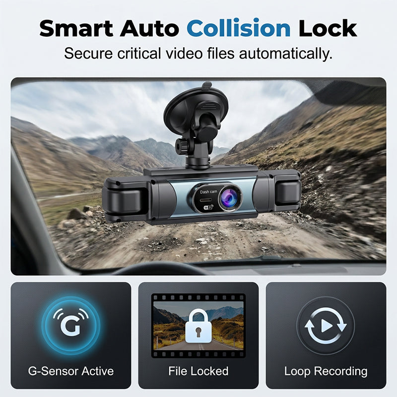 📹🚗 1080P Full HD Multi-Lens WiFi Car Dashcam