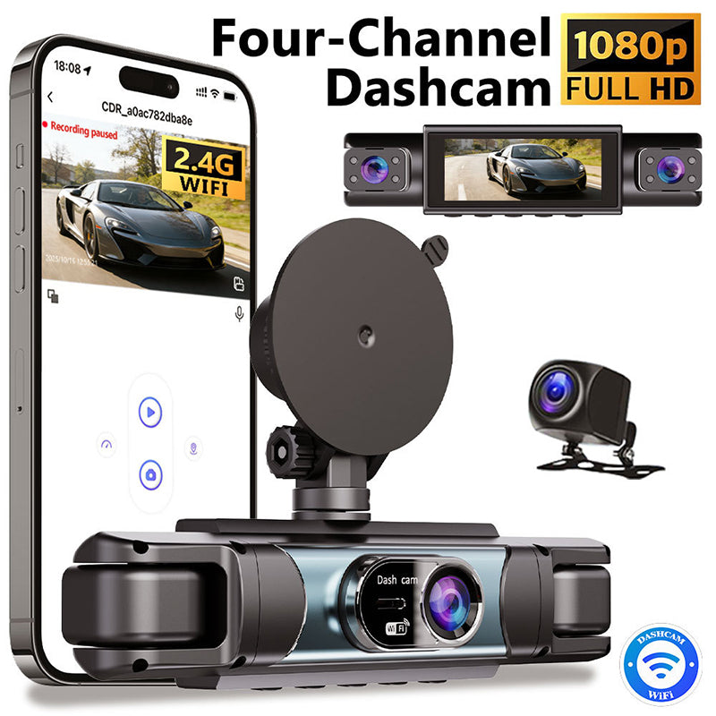 📹🚗 1080P Full HD Multi-Lens WiFi Car Dashcam