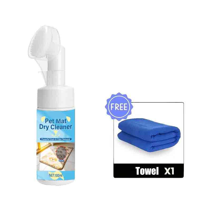 Waterless Pet Mat Foam Cleaner with Brush