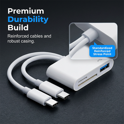 5-in-1 Multi-Port Memory Card Reader