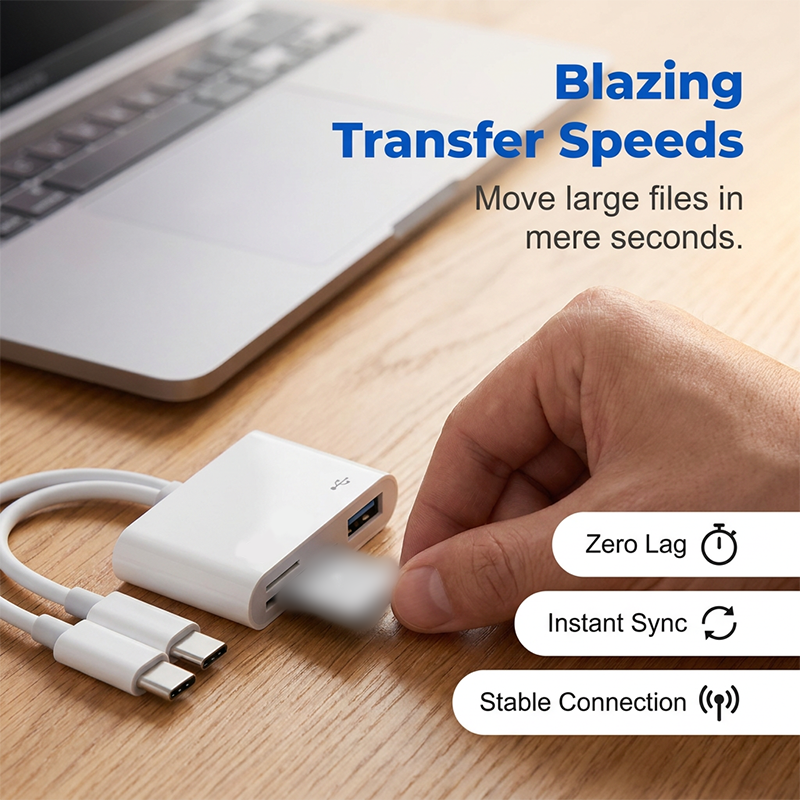 5-in-1 Multi-Port Memory Card Reader