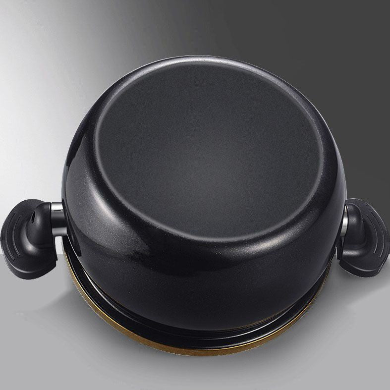 Large Capacity Stockpot with Twist Lock Handle for Quick Cooking, Non-Stick 8L Multi-Purpose Cooking Pot