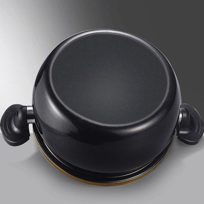 Large Capacity Stockpot with Twist Lock Handle for Quick Cooking, Non-Stick 8L Multi-Purpose Cooking Pot