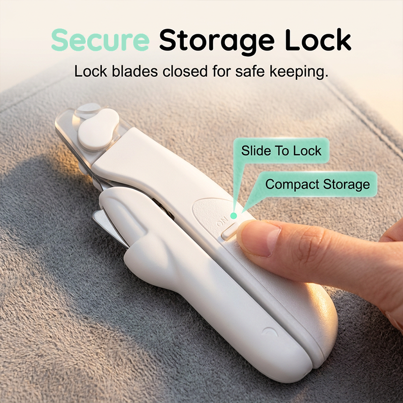 Pet Nail Clipper with LED Light and Stainless Steel Blades