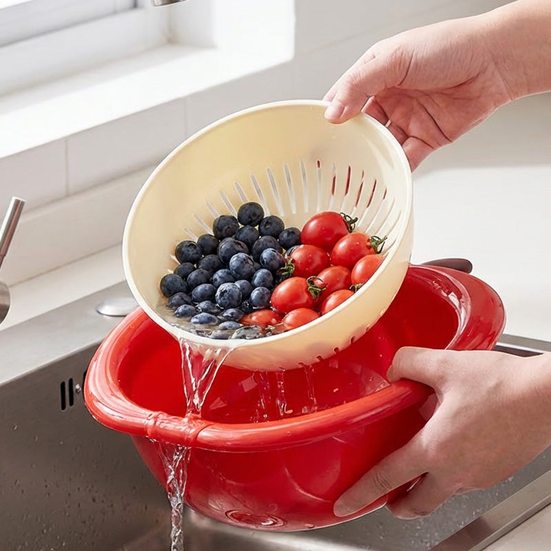 2-in-1 Fruit Shaped Colander and Bowl Set
