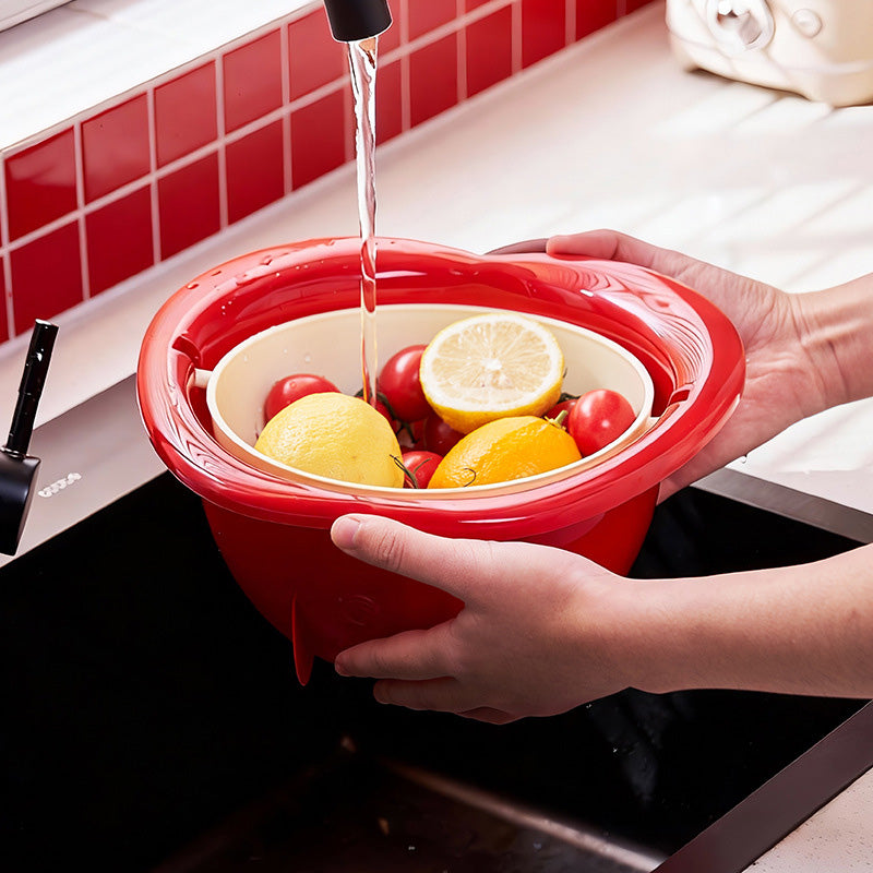 2-in-1 Fruit Shaped Colander and Bowl Set