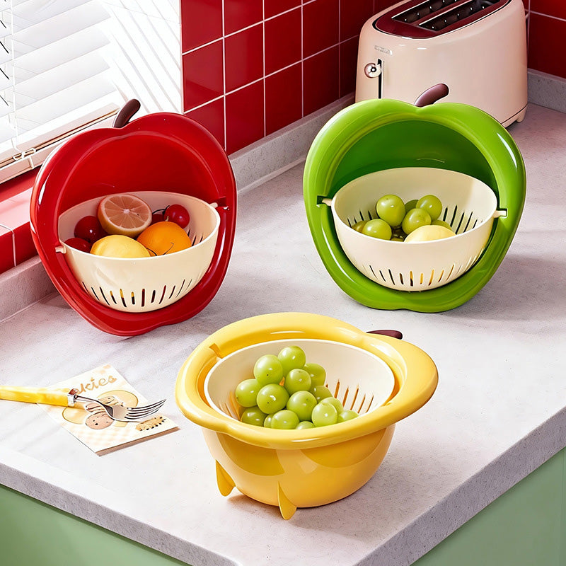 2-in-1 Fruit Shaped Colander and Bowl Set