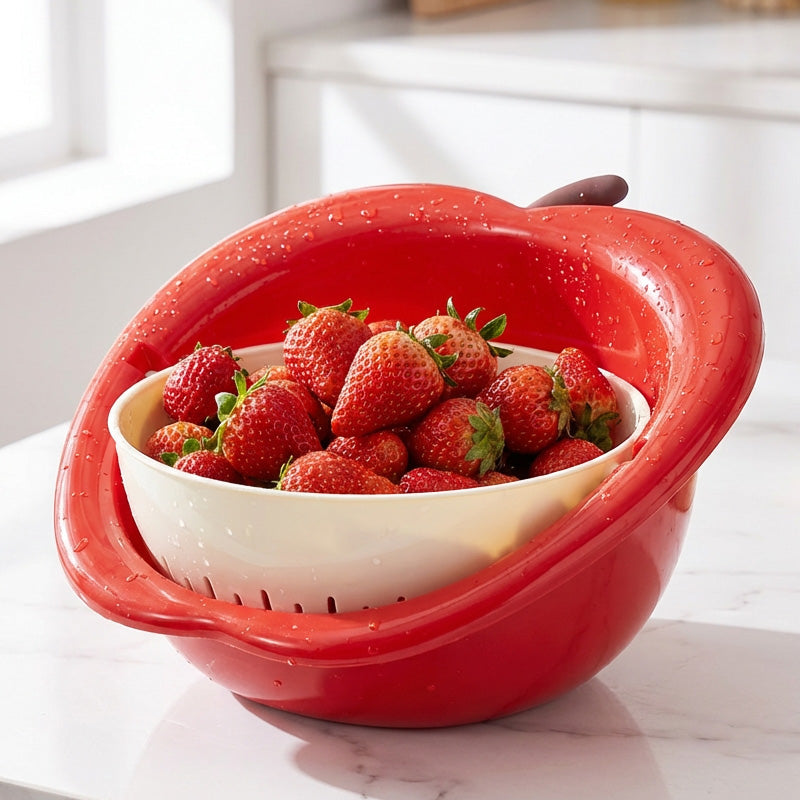 2-in-1 Fruit Shaped Colander and Bowl Set