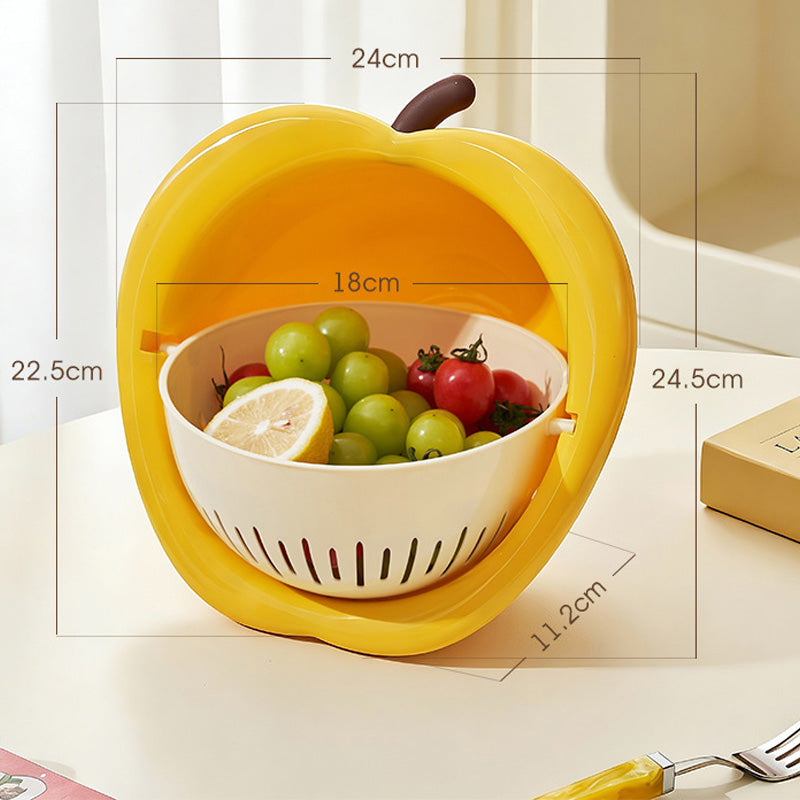 2-in-1 Fruit Shaped Colander and Bowl Set