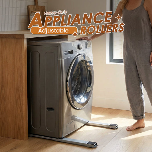Adjustable Furniture Moving Roller Wheels for Washing Machine Refrigerator Stand with Brake Rolling Base Wheels