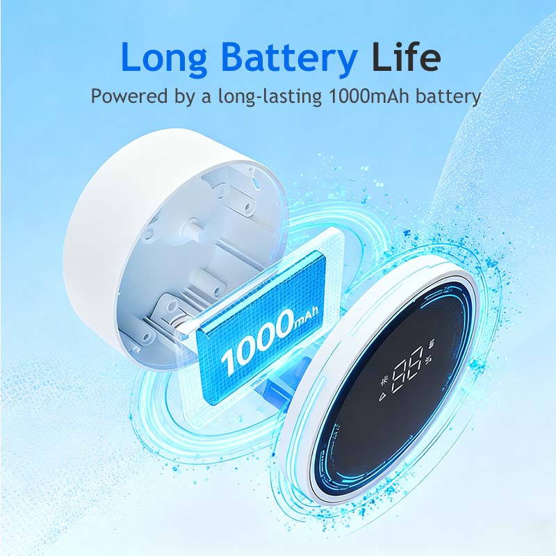 💎UV Toothbrush Sanitizer Wall Mounted - Rechargeable with LED Smart Screen