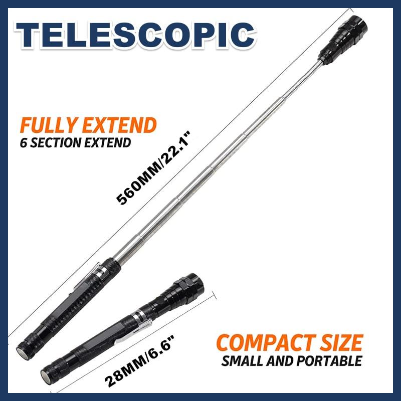 🔦Multifunctional Magnetic Telescopic Flashlight