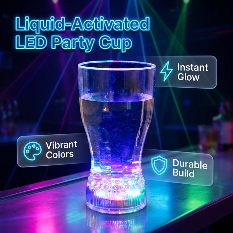 Liquid-Activated LED Light-Up Cup
