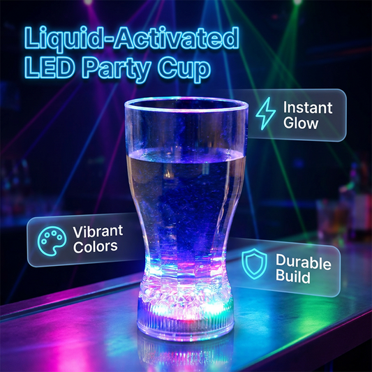 Liquid-Activated LED Light-Up Cup