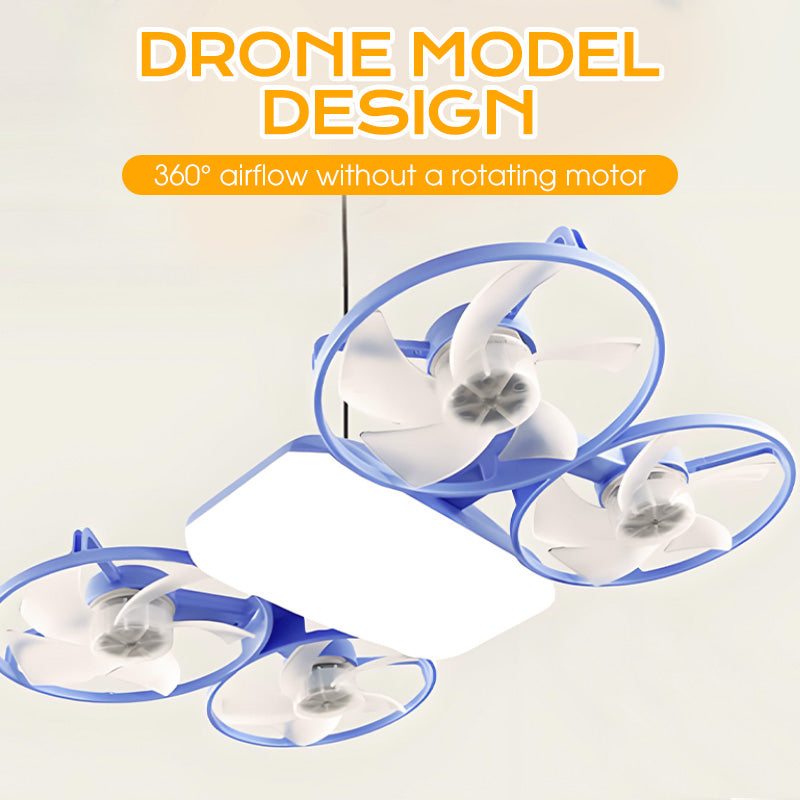 3-Speed Drone Model Fan Light with Remote