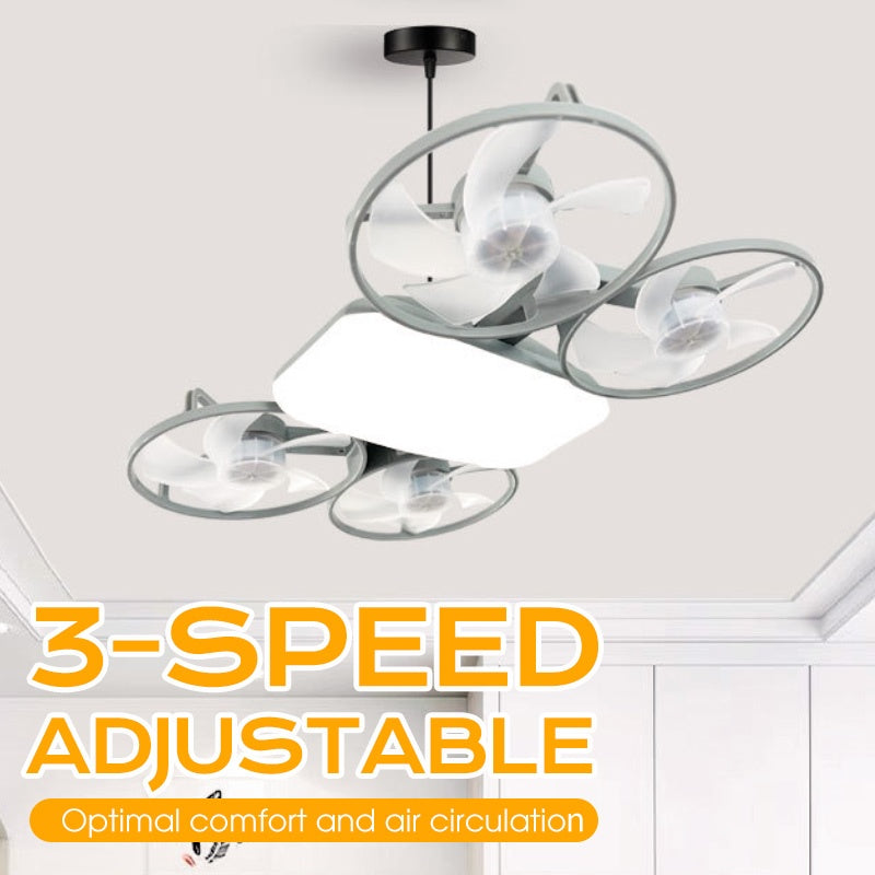 3-Speed Drone Model Fan Light with Remote