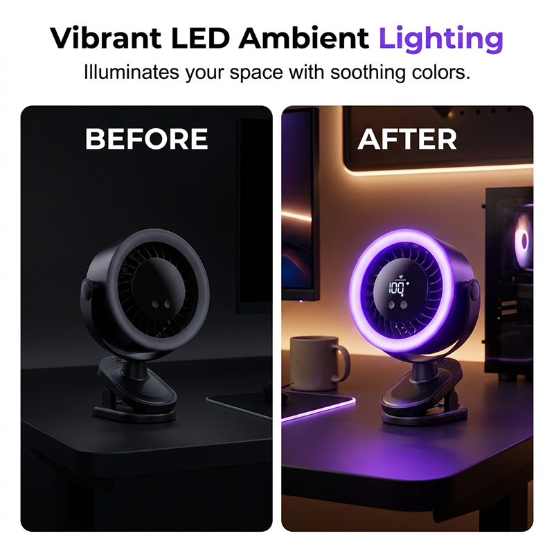 ❄️USB Powered Wall-Mountable Small Personal Fan