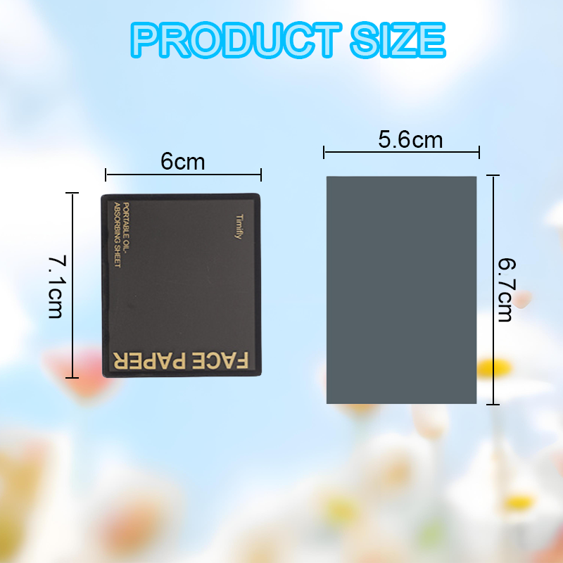 3‑in‑1 Oil‑Absorbing Paper – Blot, powder & mirror in one. Instant matte finish, no mess. Pocket‑sized summer essential! 💄💨